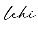 单词lehi书写