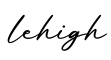 单词lehigh书写