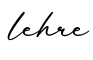 单词lehre书写
