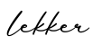 单词lekker书写