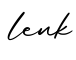 单词lenk书写