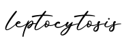 单词leptocytosis书写