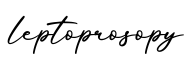 单词leptoprosopy书写