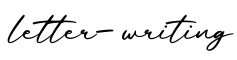 单词letter-writing书写