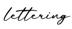 单词lettering书写