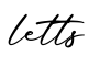 单词letts书写