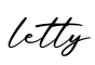 单词letty书写