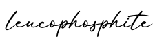 单词leucophosphite书写