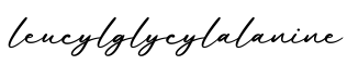 单词leucylglycylalanine书写