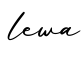 单词lewa书写