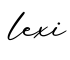 单词lexi书写