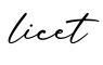 单词licet书写