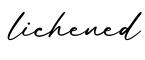 单词lichened书写
