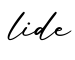 单词lide书写