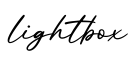 单词lightbox书写