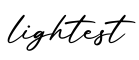 单词lightest书写