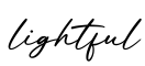 单词lightful书写