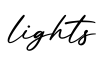 单词lights书写