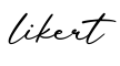 单词likert书写