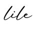 单词lile书写
