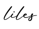 单词liles书写