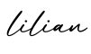 单词lilian书写