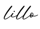 单词lillo书写