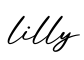 单词lilly书写