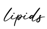 单词lipids书写