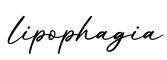 单词lipophagia书写