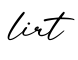 单词lirt书写
