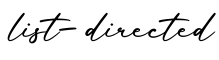 单词list-directed书写