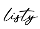 单词listy书写