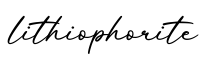 单词lithiophorite书写