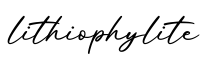 单词lithiophylite书写
