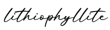 单词lithiophyllite书写