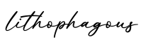 单词lithophagous书写