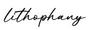 单词lithophany书写