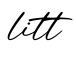 单词litt书写