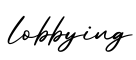 单词lobbying书写