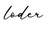 单词loder书写