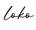 单词loko书写