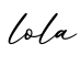 单词lola书写
