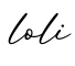 单词loli书写