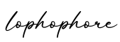 单词lophophore书写
