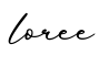 单词loree书写