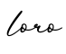 单词loro书写