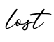 单词lost书写