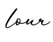 单词lour书写