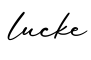 单词lucke书写